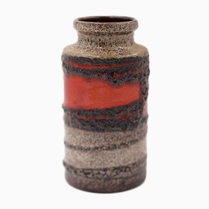 Jarrón Fat Lava 203/18 de cerámica de Alemania Occidental de Scheurich, años 70