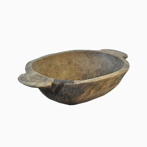 Handmade Hungarian Wooden Dough Bowl, Early 1900s