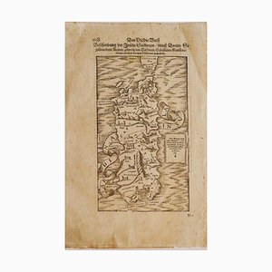Desconocido - Cerdeña - Grabado Original, siglo XVI