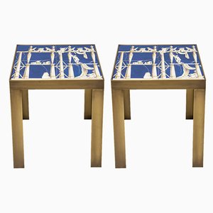 Keramik Beistelltische von Gio Ponti, 1960er, 2er Set