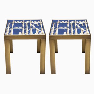 Tables d'Appoint en Céramique par Gio Ponti, 1960s, Set de 2