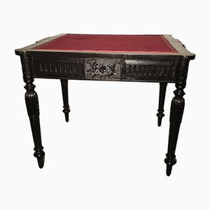 Tavolo da gioco antico Art Nouveau nero