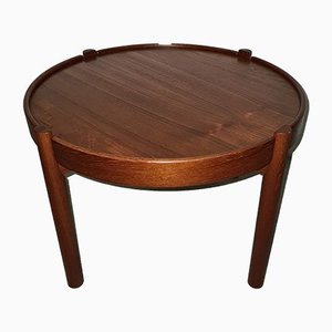 Mid-Century Teak & Cork Coffee Table