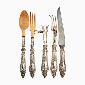 Antique Silver Cutlery Set from Felix Malique, Set of 5