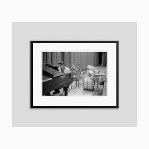 Elvis at the Piano Archival Pigment Print Framed in Black by Phillip Harrington