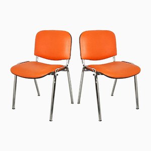 Orange Desk Chair, 1980s