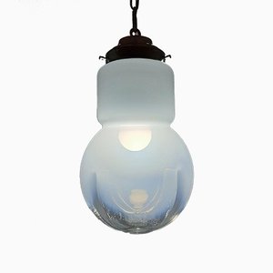 Lampada a sospensione Mid-Century in vetro di Murano di Mazzega, Italia, anni '70