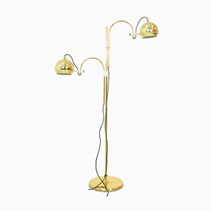 Brass Arc Floor Lamp from Gepo, 1960s