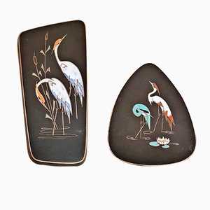 Heron Wall Plates by Kiechle Arno for Ruscha, 1950s, Set of 2