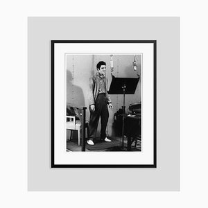 The King Recording, Archival Pigment Print Framed in Black