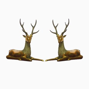 Brass Deer, Set of 2