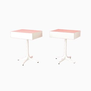 Pedestal End Tables by George Nelson for Vitra, 1960s, Set of 2