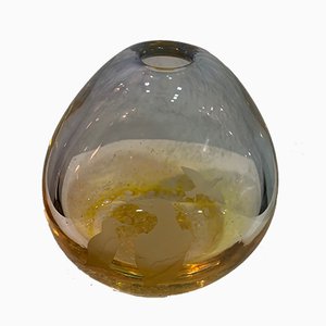 Scottish Glass Vase by Guillemot for Caitheness, 1980s