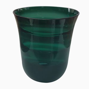 Vase Vert avec Optiques Wave par Erich Jachmann pour WMF, 1960s