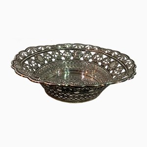 Silver Openwork Bread Basket, 1950s