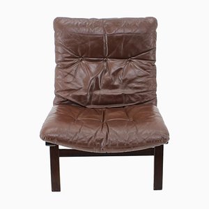 Leather Lounge Chair from Farstrup, Denmark, 1970s