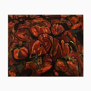 Tableau Ivy Lysdal, Acrylique sur Toile, Abstract Modernist Painting, 1997