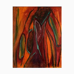 Tableau Ivy Lysdal, Acrylique sur Toile, Abstract Modernist Painting, 1997