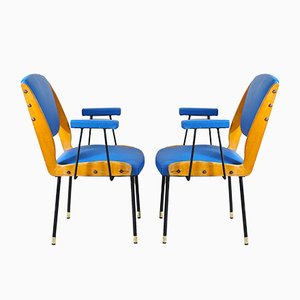 Juego de sillones italianos estilo Carlo De Carli, años 50
