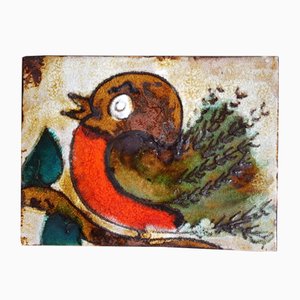 Plaque 763 Sparrow en Céramique de Ruscha, 1960s