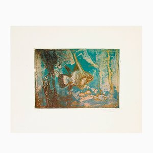 Kaiko Moti, Exotic Fishes, Etching, 1960