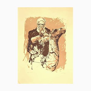 Lithographie sur Carton Sergio Barletta, Camel, 1980s