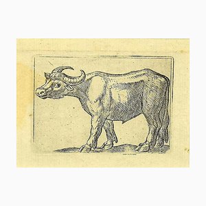 Antonio Tempesta, the Buffalo, Radierung, 1610er