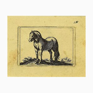 Antonio Tempesta, el caballo, aguafuerte, década de 1610