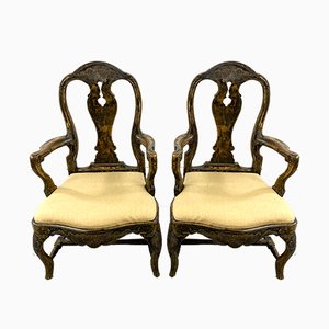 Fauteuils Style Gustavien, Suède, 19ème Siècle, Set de 2