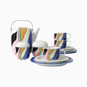 Postmodern Suomi Coffee Set by Timo Sarpaneva for Rosenthal, 1980s, Set of 12