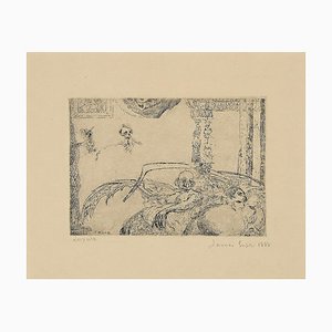 James Ensor - La Luxure - Radierung - 1888