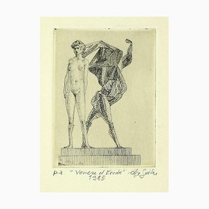 Leo Guida - Venus and Herakles- Etching - 1985