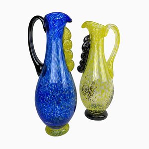 Art Glass Vases or Jugs from Kosta, Sweden, Set of 2