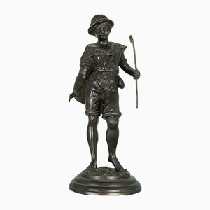 Statue de Pêcheur en Bronze, 1900s