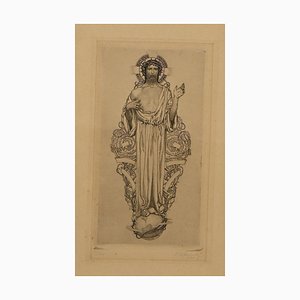 Sigmund Lipinsky - Jesus Christ - Etching and Drypoint - 1921
