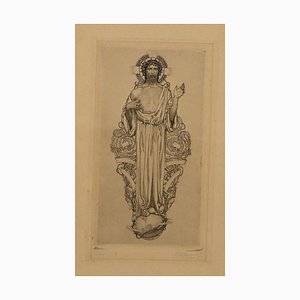 Sigmund Lipinsky - Jesus Christ - Gravure à l'Eau-Forte et Pointe-sèche - 1921