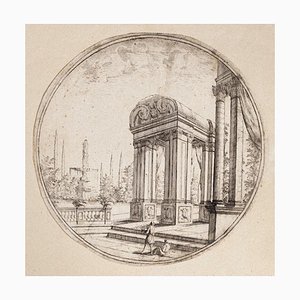 Carlo Antonio Buffagnotti - Architectural View- Etching - Siglo XVIII