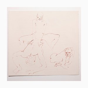 Leonor Fini, Nude Study, Lithograph, 1970s