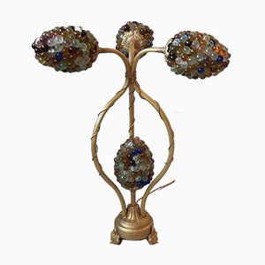Mid-Century Trauben Tischlampe aus Muranoglas, 1950er