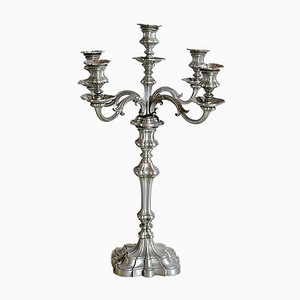 Pewter 5-Arm Candleholder, 1940s