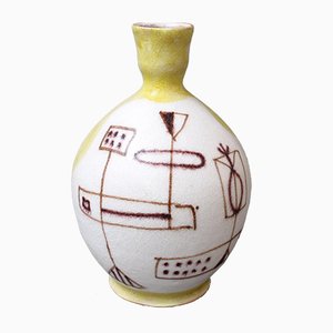 Italienische Mid-Century Keramik Vase von Guido Gambone, 1950er