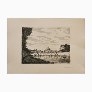 Giuseppe Malandrino, Castel Sant'angelo, Gravure, 1970s