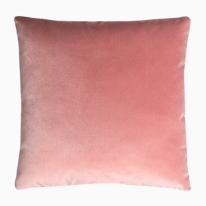 Cojín de terciopelo rosa liso sin marco de Lorenza Briola para Lo Decor