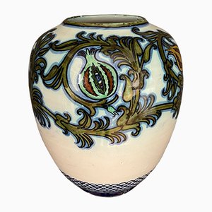 Glasierte Keramikvase von Pietro Melandri & Paolo Zoli für La Faiance, 1900er