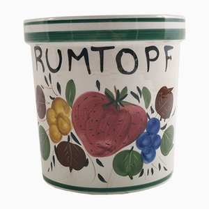 Jarrón Rumtopf de cerámica, Alemania, años 30