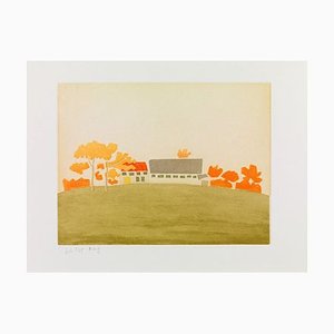 Alex Katz, House and Barn, 1954/2008, Aguatinta