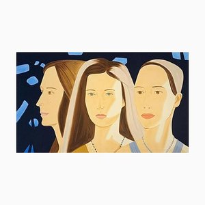 Alex Katz, Trio, 2017, Screen Print in 32 Colors