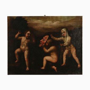 Allegorical Painting on Canvas