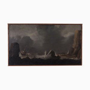 Stormy Sea, Öl auf Leinwand, 18. Jahrhundert