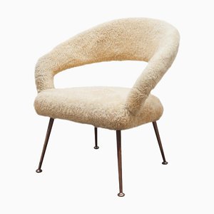 Plush Model Du 55 P Armchair by Gastone Rinaldi, 1954